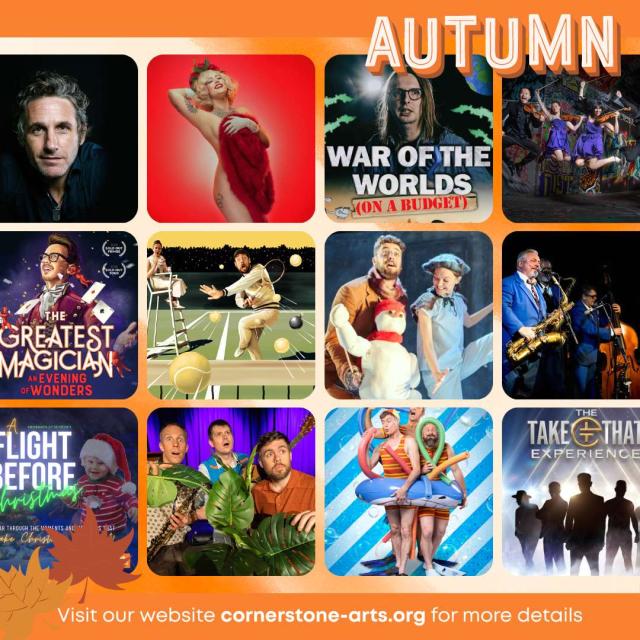 Autumn Season 2023 now on sale at Cornerstone Arts Centre in Didcot