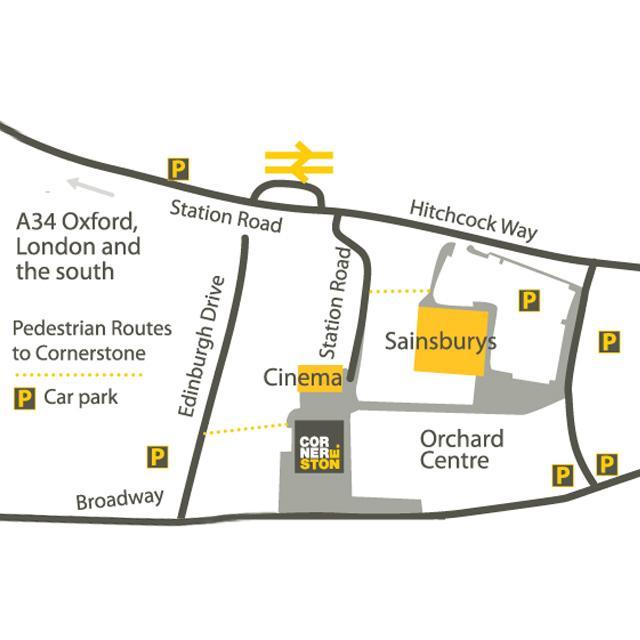 Map showing location of Cornerstone within Didcot