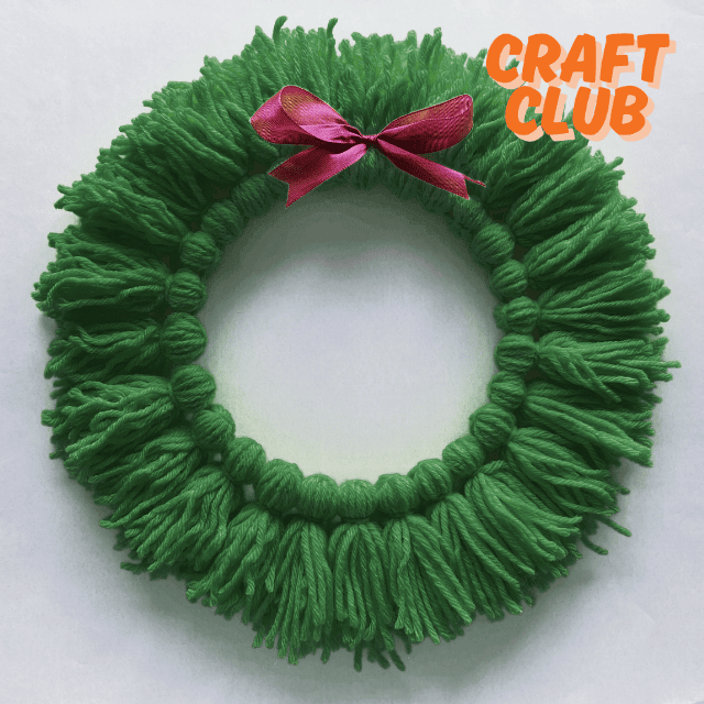 Craft Club's Yarn Wreath Making at Cornerstone Arts Centre in Didcot