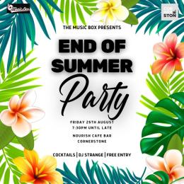 End of Summer Party poster